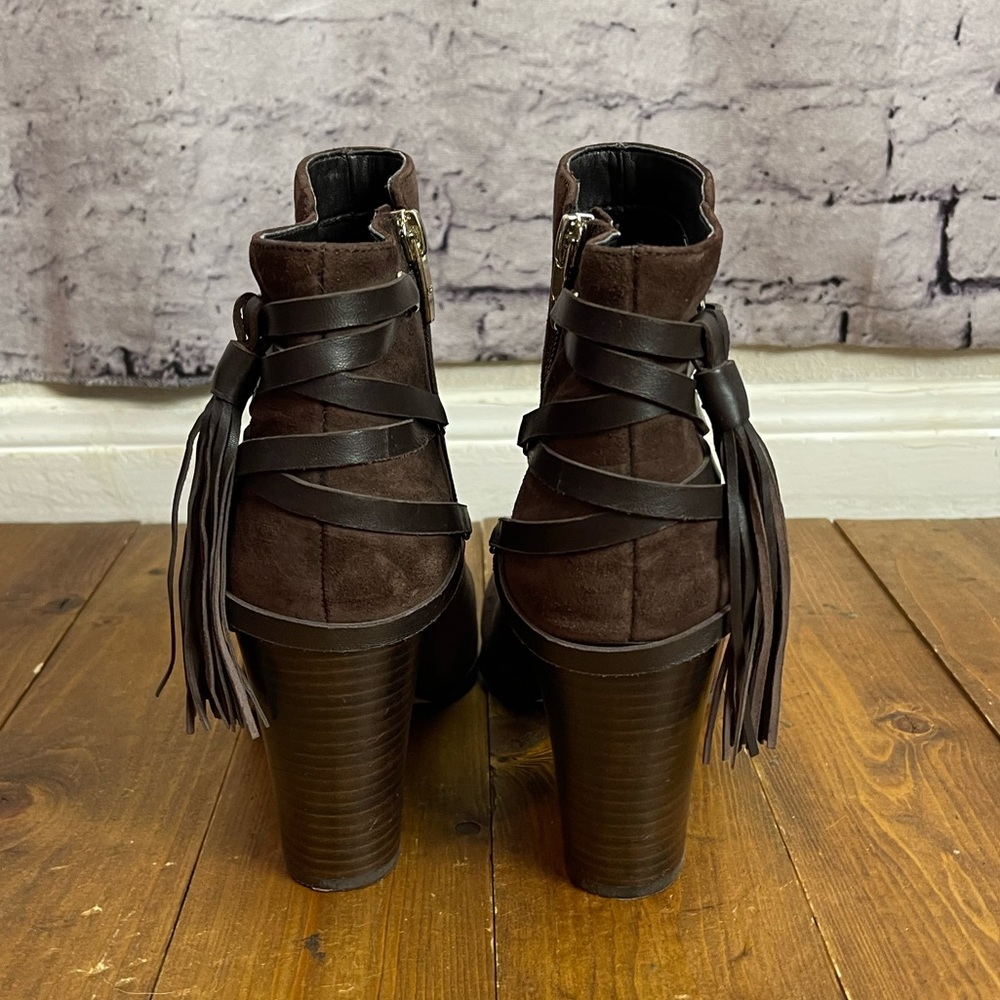 Marc Fisher dark brown suede kava boots size 9.5M - Picture 4 of 10
